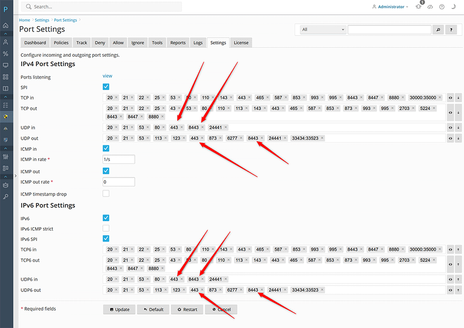 HTTP/3 UDP ports